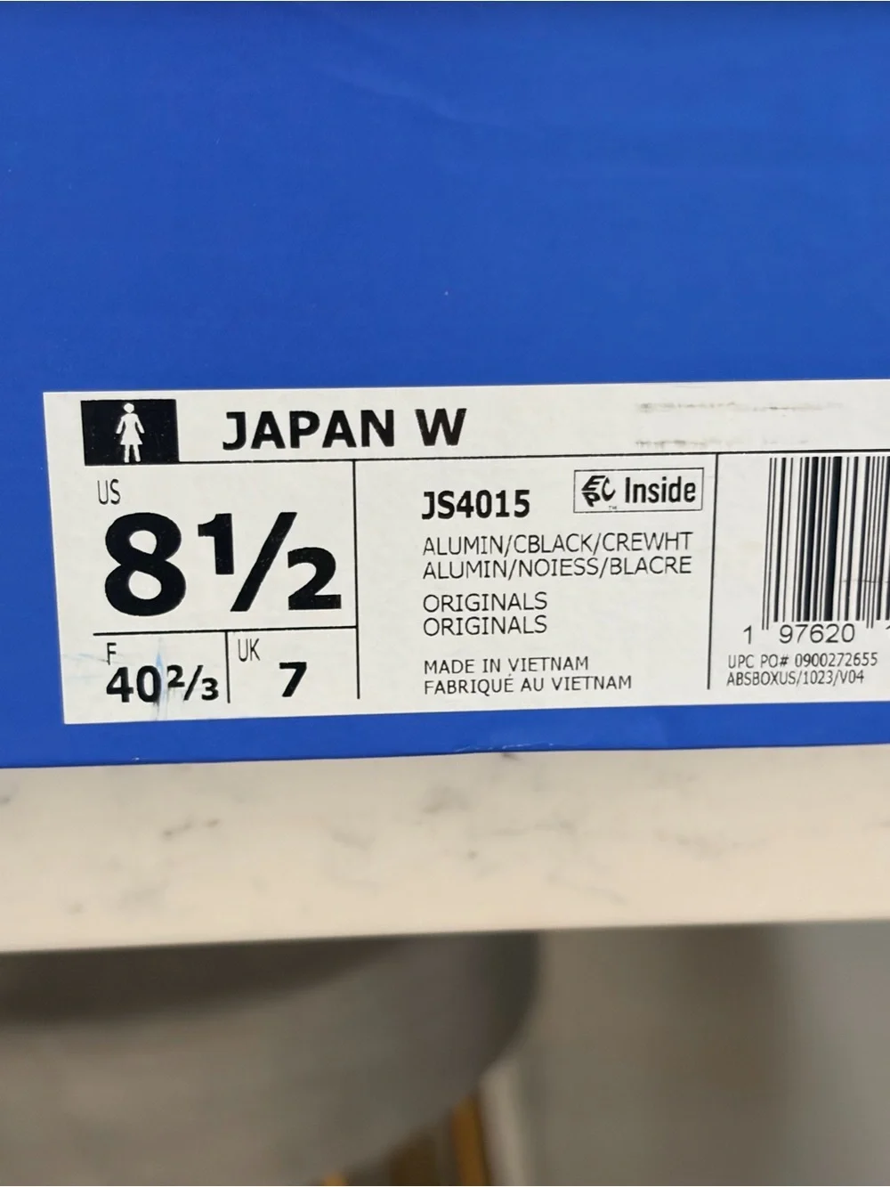 adidas Silver and Black Japan Sneakers